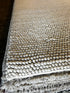 Susanna Thunder 10x13.6 Handwoven Wool Durrie Natural Ivory Loop Ball | Banana Manor Rug Factory Outlet