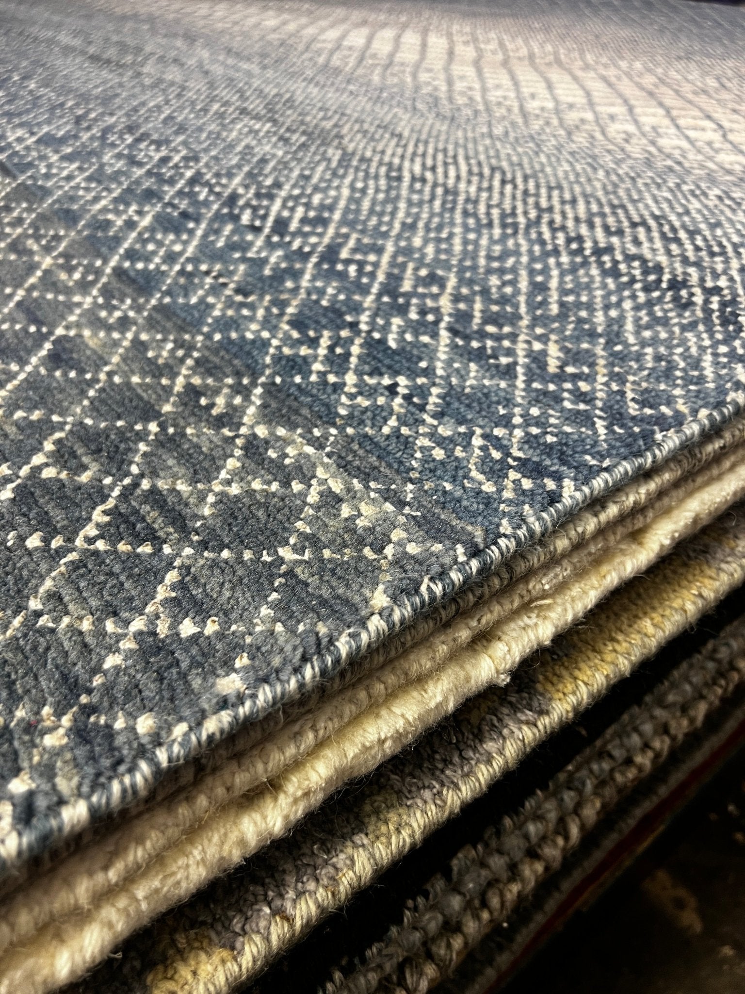 Tani 6x9 Hand-Knotted Blue Mix Modern | Banana Manor Rug Factory Outlet