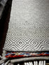 Tava 5.6x7.6 Handwoven Silver & Grey Diamond | Banana Manor Rug Factory Outlet