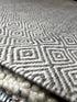 Tava 5.6x7.6 Handwoven Silver & Grey Diamond | Banana Manor Rug Factory Outlet