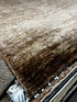 T.C. Calvin 4.9X8 Brown Sheared Durrie Rug | Banana Manor Rug Company