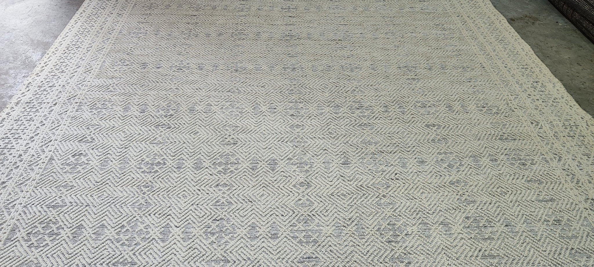 Terence 9x12 Hand-Knotted Ivory & Grey Modern | Banana Manor Rug Factory Outlet