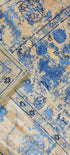 Terina 9x11.9 Blue Silver & Tan Erased Hand Knotted | Banana Manor Rug Factory Outlet