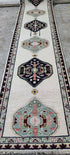 Terri 2.6x11.9 Hand-Knotted Ivory Oushak Runner | Banana Manor Rug Factory Outlet