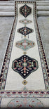 Terri 2.6x11.9 Hand-Knotted Ivory Oushak Runner | Banana Manor Rug Factory Outlet