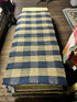 Tex & Edna Handwoven 3x7 Blue & Tan Checkerboard Jute Durrie Runner | Banana Manor Rug Company