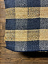 Tex & Edna Handwoven 3x7 Blue & Tan Checkerboard Jute Durrie Runner | Banana Manor Rug Company