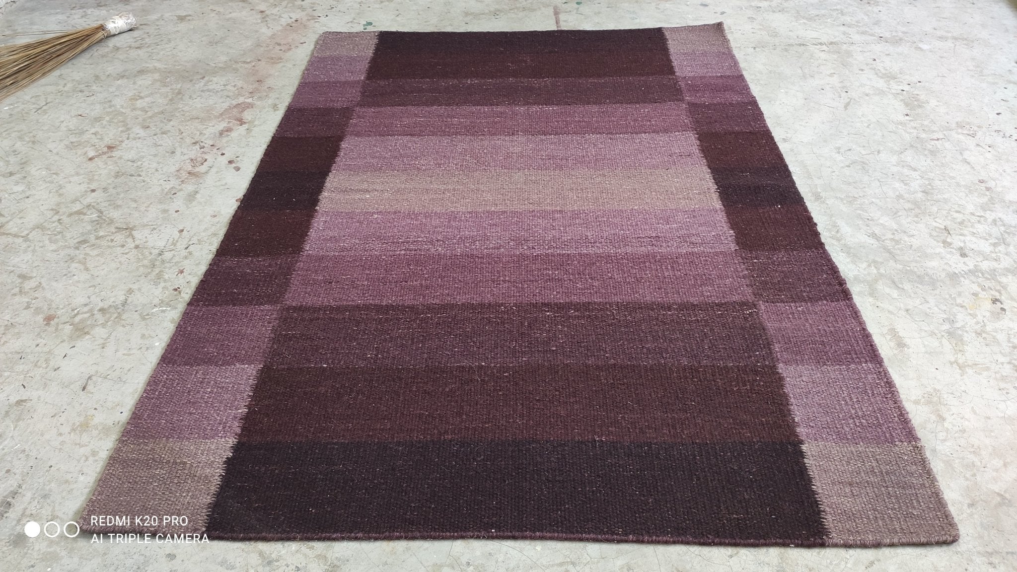 The Continental Handwoven 4x5.9 Durrie Rug | Banana Manor Rug Company