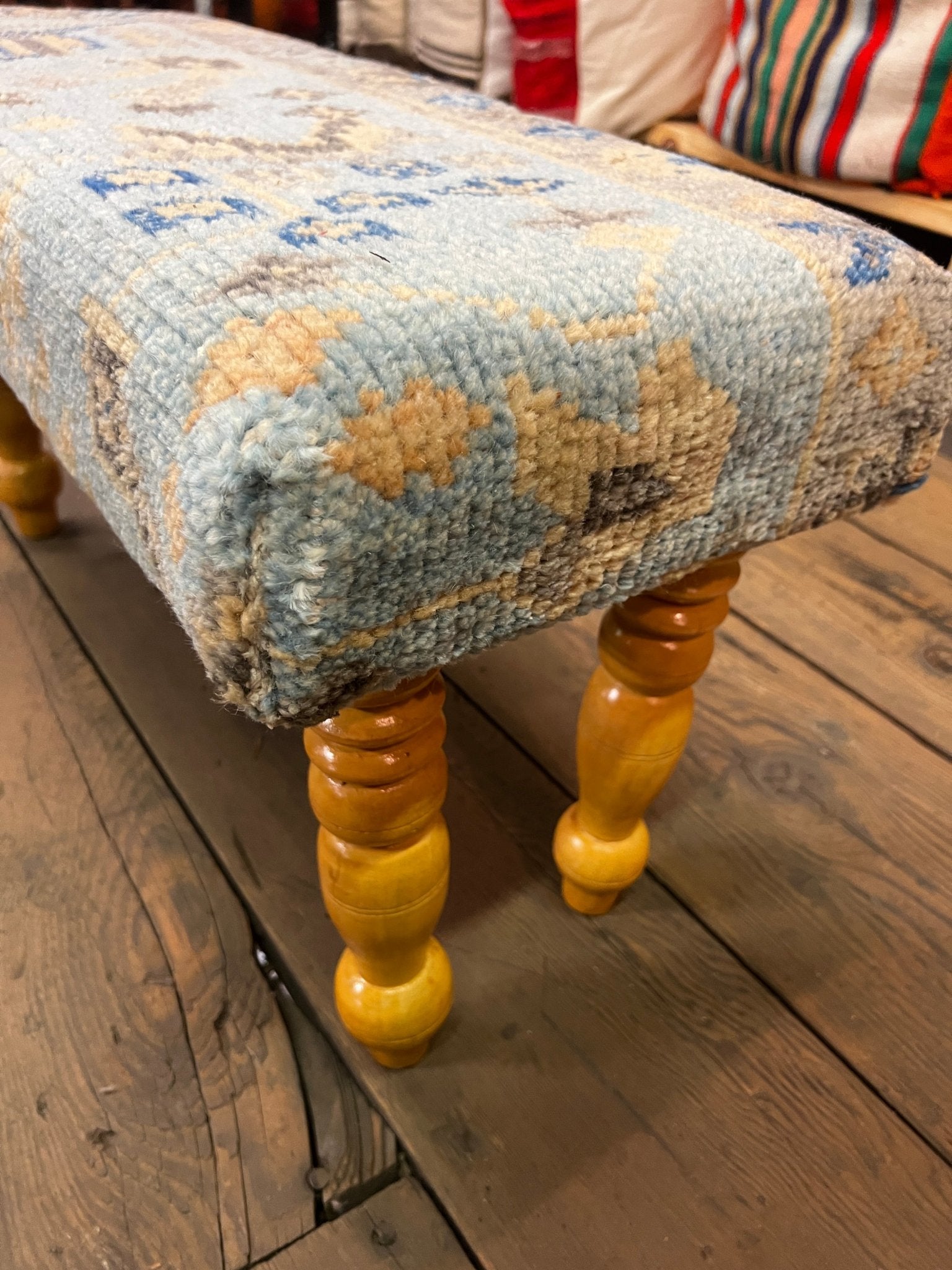 Thelma Ritter 30x12x16 Wooden Upholstered Bench | Banana Manor Rug Factory Outlet