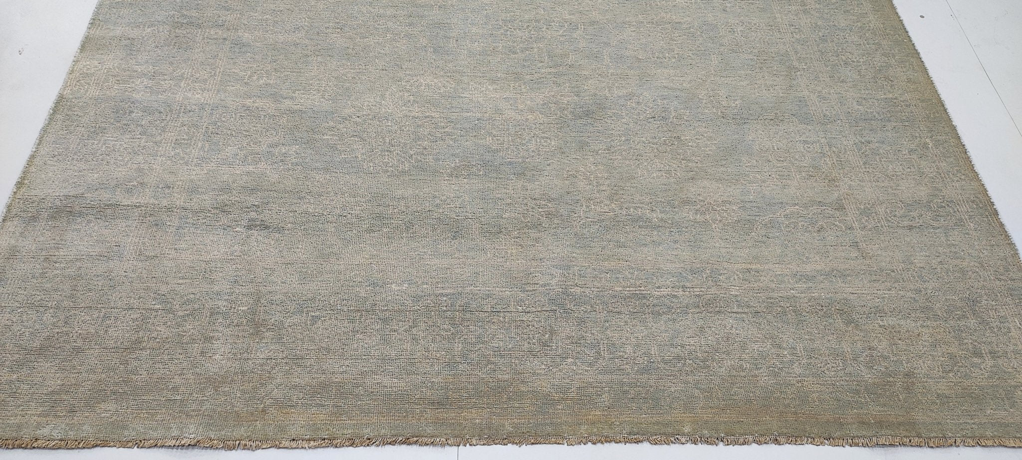 Theresa Donovan 7.9x10.3 Hand-Knotted Silver & Grey Oushak | Banana Manor Rug Factory Outlet