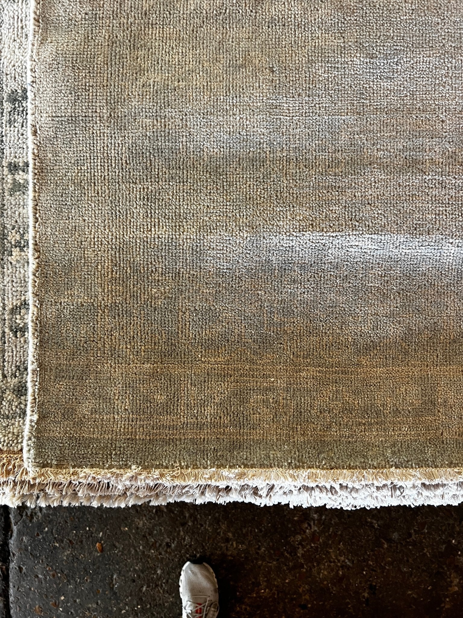 Theresa Donovan 7.9x10.3 Hand-Knotted Silver & Grey Oushak | Banana Manor Rug Factory Outlet