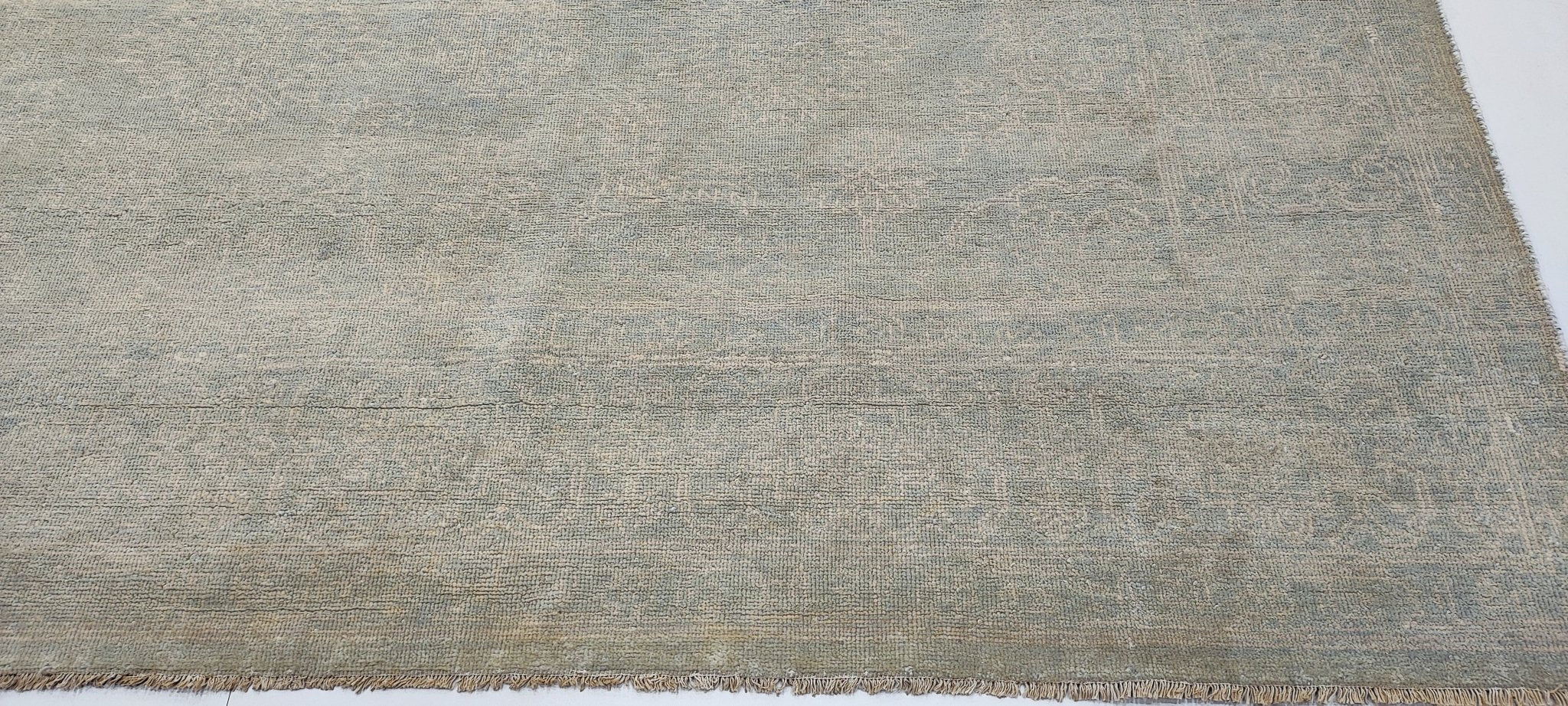 Theresa Donovan 7.9x10.3 Hand-Knotted Silver & Grey Oushak | Banana Manor Rug Factory Outlet