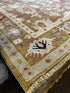 Tiana 8x10 Gold Hand-Knotted Oushak Rug | Banana Manor Rug Company