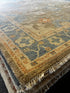 Tilly 9x12 Hand-Knotted Blue and Brown Oushak Rug | Banana Manor Rug Company