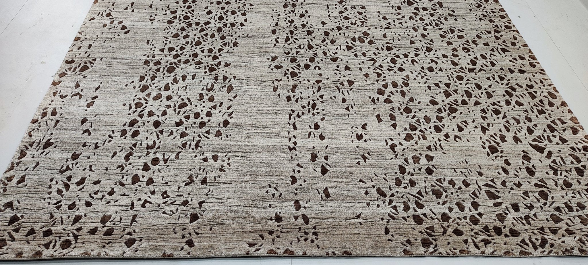 Timothy 8x10 Hand-Knotted Beige & Brown Abstract | Banana Manor Rug Factory Outlet