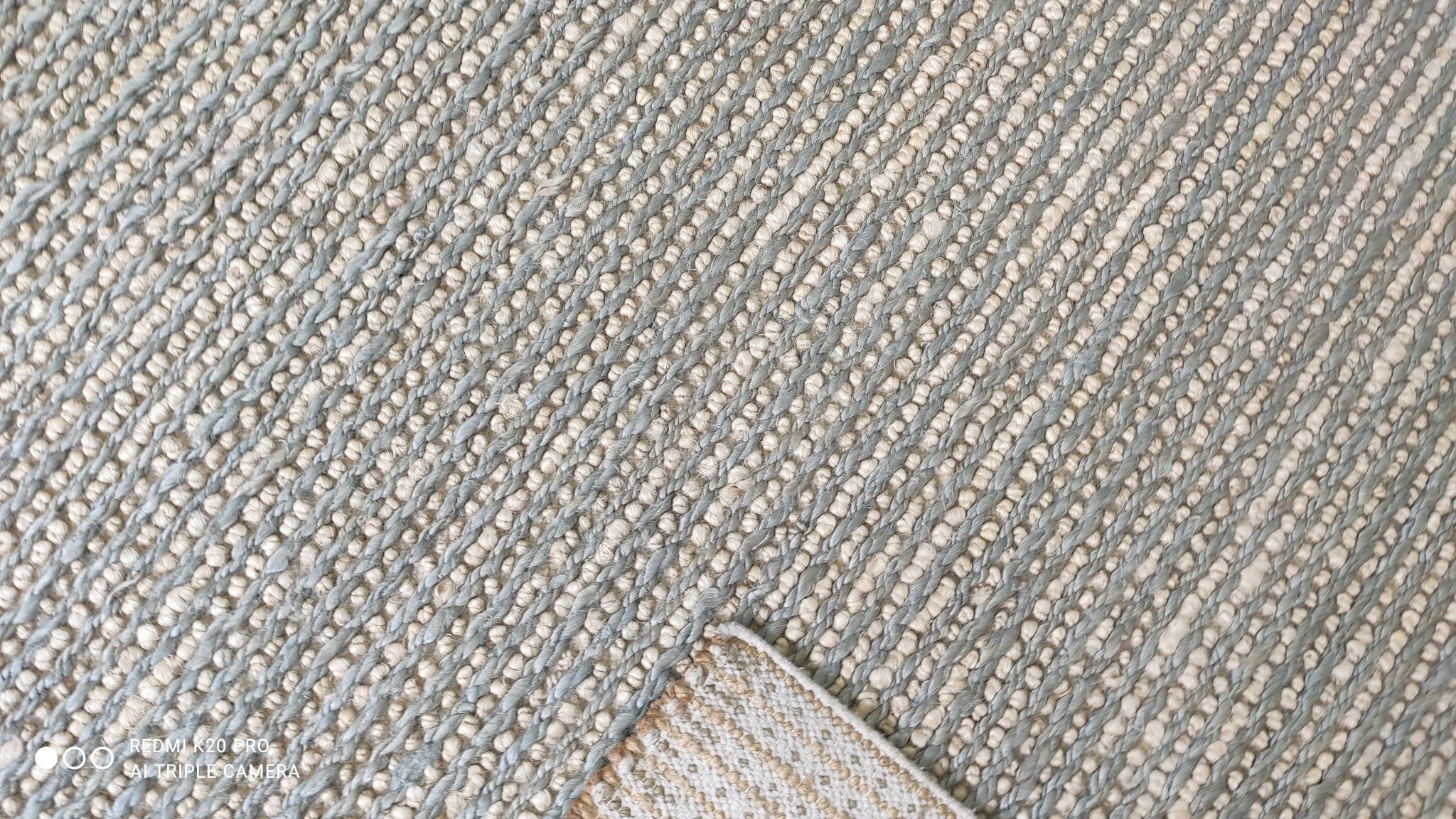 Tom Tuttle from Tacoma 5x8 Handwoven Natural and Grey Striped Jute Rug | Banana Manor Rug Company