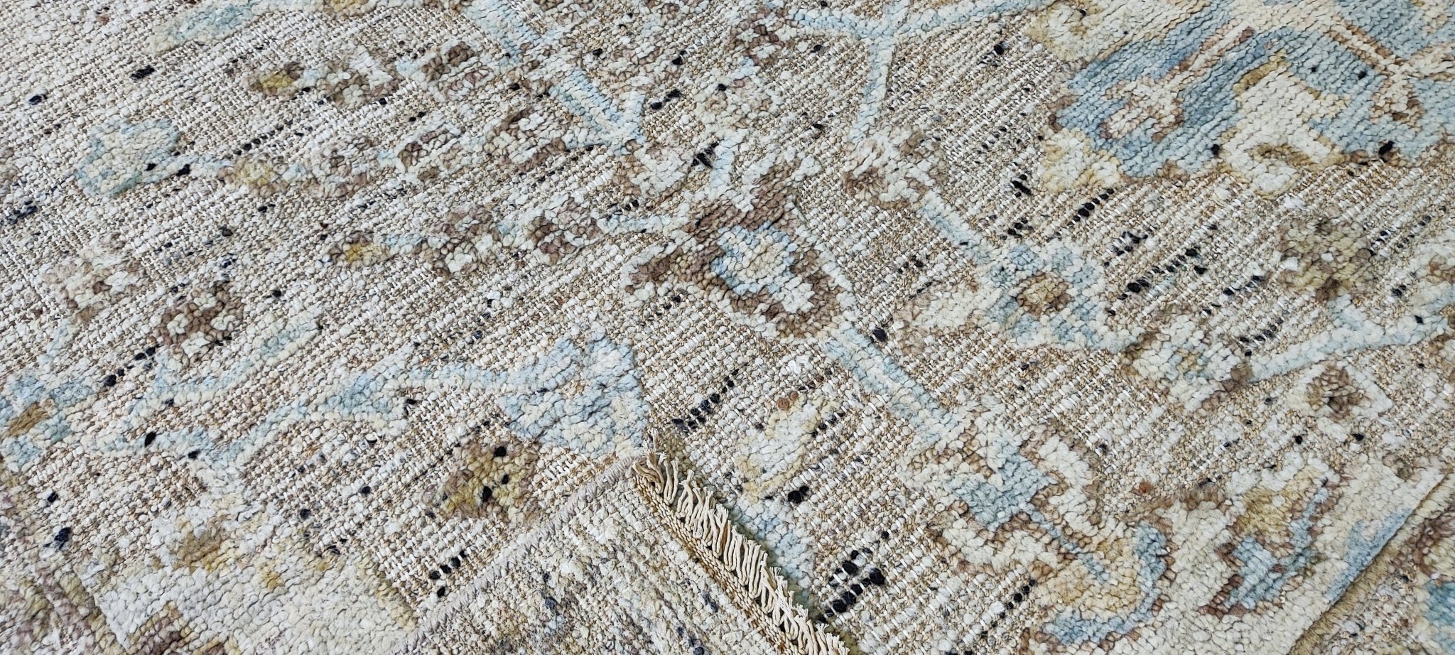 Tommaso 9.3x11.6 Natural Abstract Oushak | Banana Manor Rug Factory Outlet