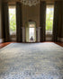 Tootie 10.10x13.9 Hand-Knotted Blue and Light Blue Oushak Rug | Banana Manor Rug Company