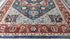 Treasure 10x14 Blue and Red Hand-Knotted Oushak Rug | Banana Manor Rug Company