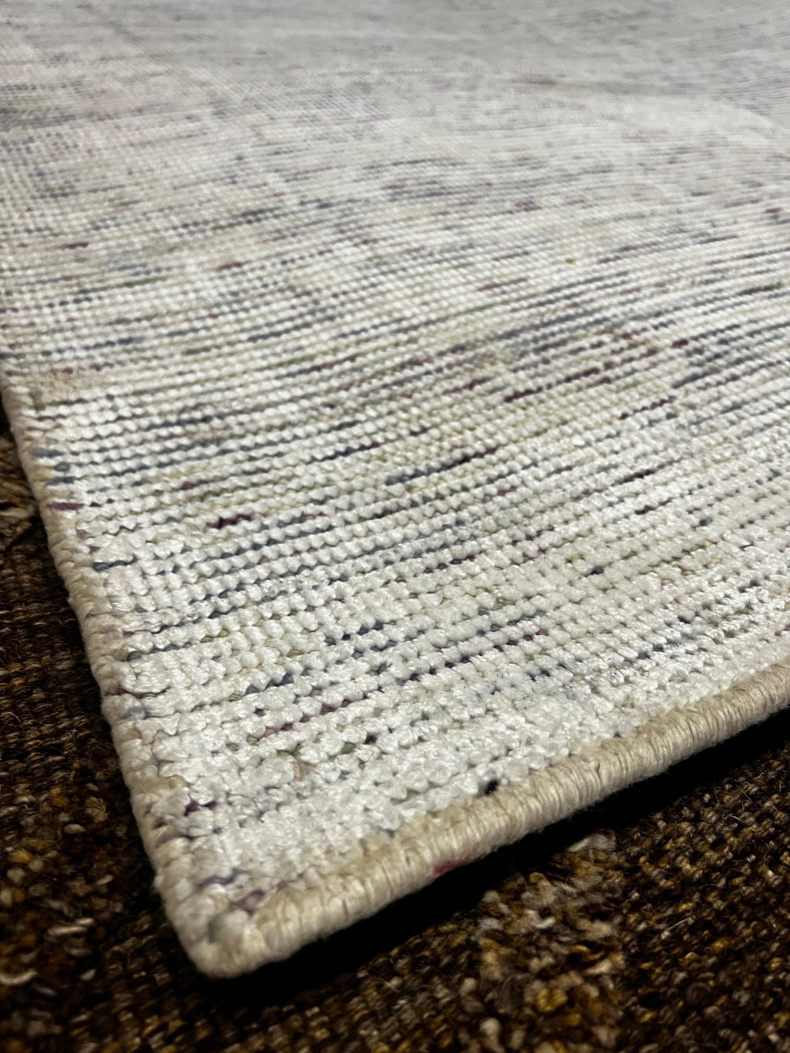 Trish Sheats Beiged Hand-Knotted Textured Rug 4.9x6.6 | Banana Manor Rug Company