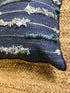 Tuesday Blue Striped Shaggy Pillow | Banana Manor Rug Company