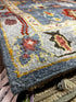 Tulip 4x6 Blue Oushak | Banana Manor Rug Factory Outlet