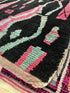 Tutti Frutti 6.11x10.3 Black, Pink, and Teal Moroccan Boujaad Rug | Banana Manor Rug Company