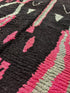 Tutti Frutti 6.11x10.3 Black, Pink, and Teal Moroccan Boujaad Rug | Banana Manor Rug Company