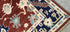 Twinkle Khanna Red and Blue Hand-Knotted Oushak Rug 8x10 | Banana Manor Rug Company