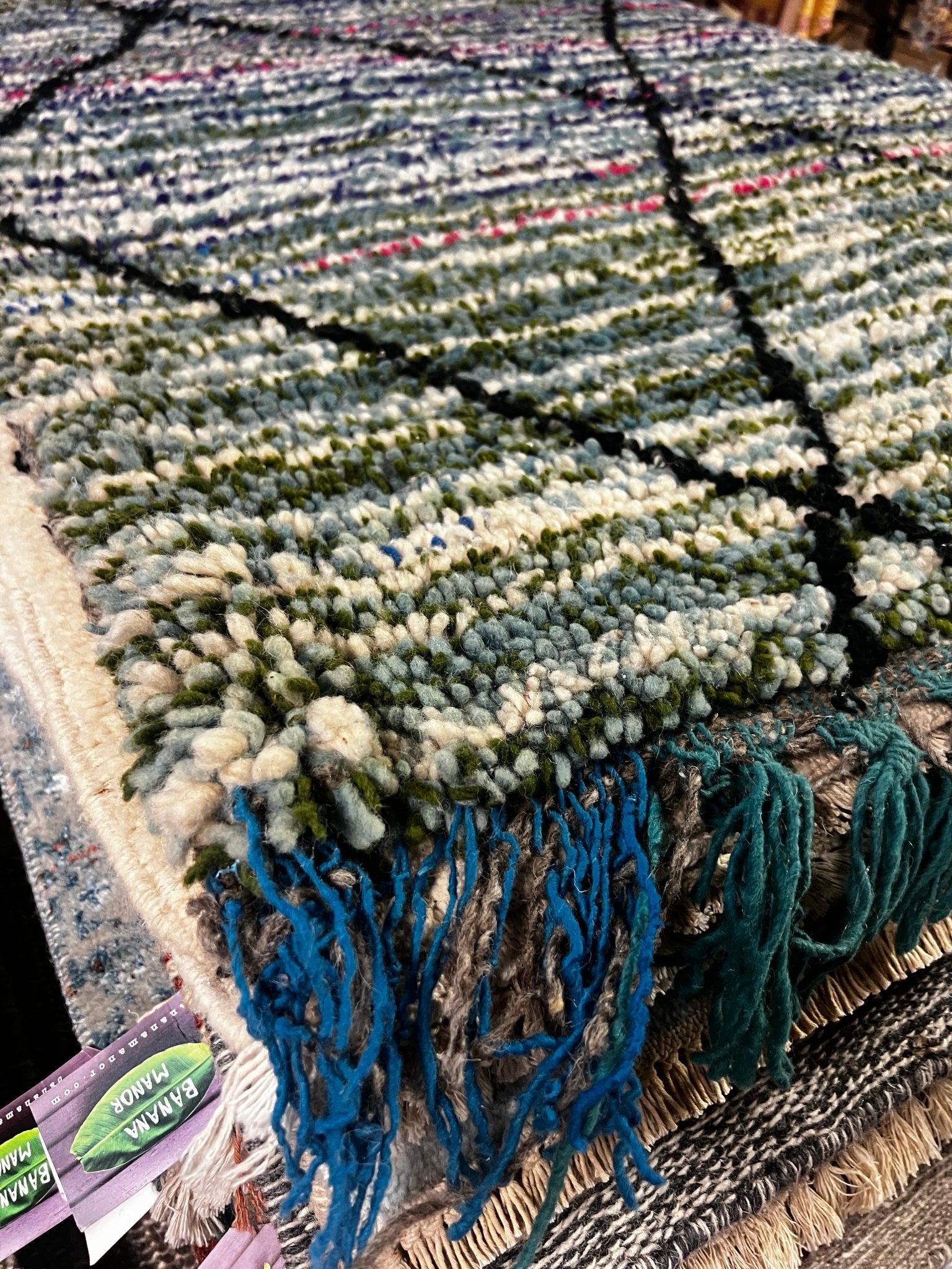 Unchained 3.5x4.5 Multi-Color Handwoven Moroccan Rug | Banana Manor Rug Factory Outlet