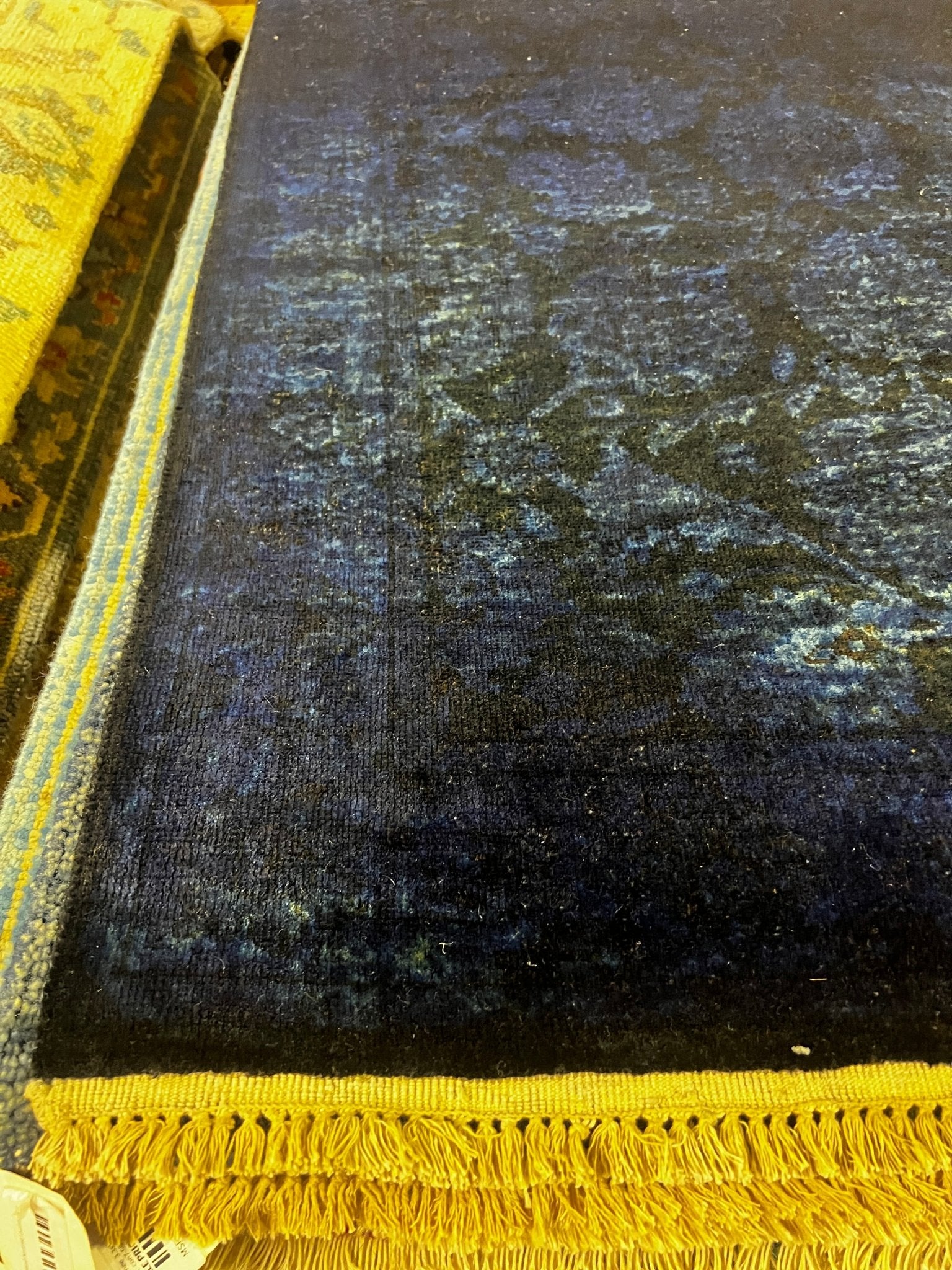 Valencia 3x5 Over Dyed Blue Kashan | Banana Manor Rug Factory Outlet