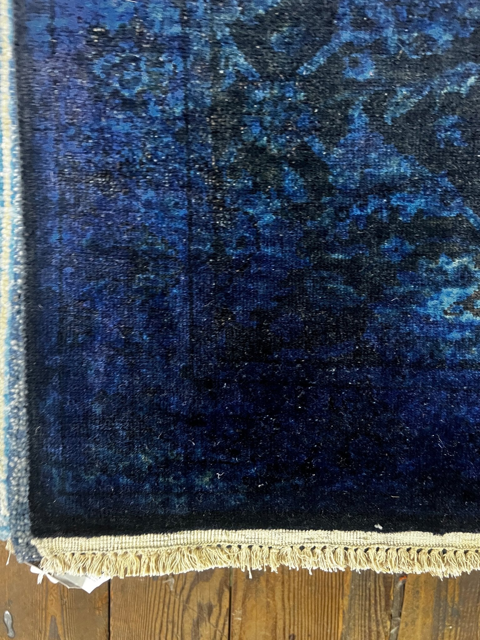 Valencia 3x5 Over Dyed Blue Kashan | Banana Manor Rug Factory Outlet