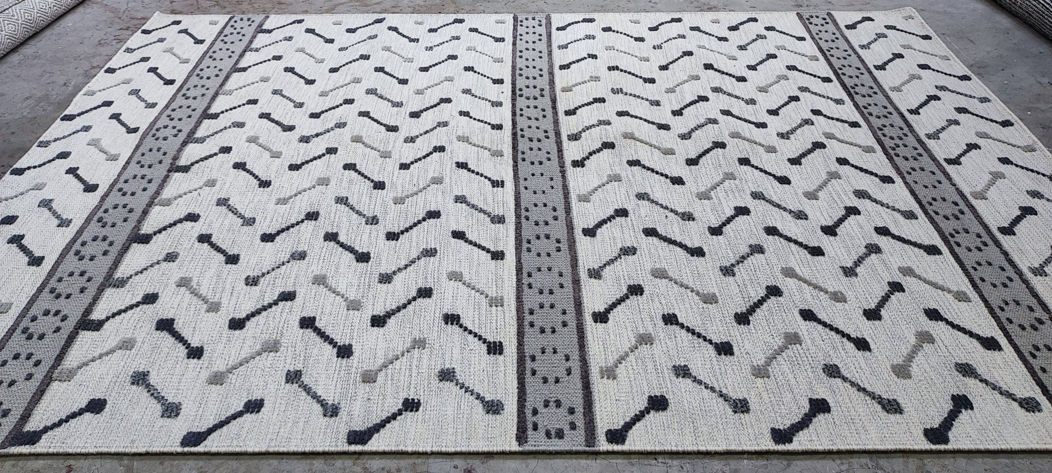 Vals 6x9 Handwoven Ivory & Grey Modern | Banana Manor Rug Factory Outlet