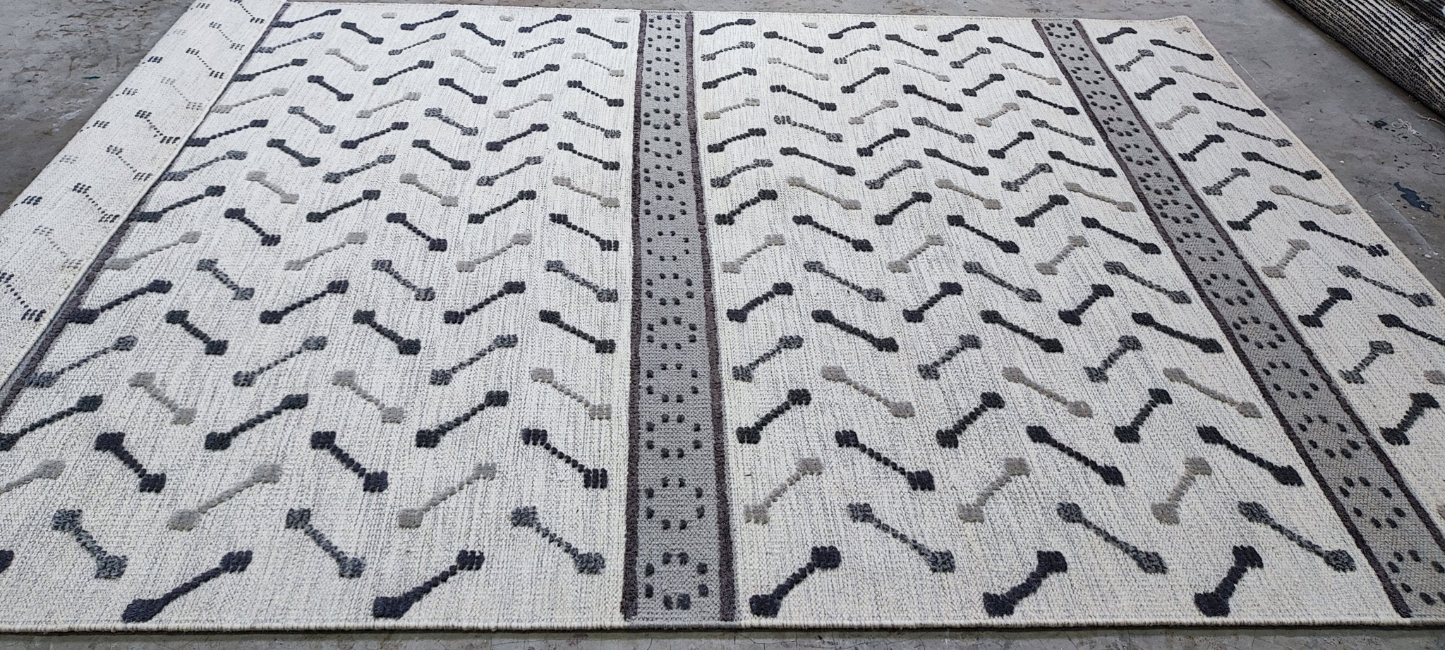 Vals 6x9 Handwoven Ivory & Grey Modern | Banana Manor Rug Factory Outlet