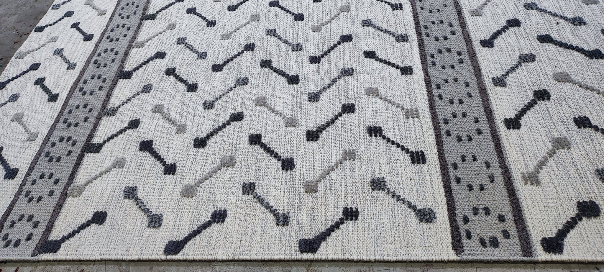 Vals 6x9 Handwoven Ivory & Grey Modern | Banana Manor Rug Factory Outlet