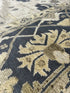 Venus 12.6X15 Blue and Beige Hand-Knotted Oushak Rug | Banana Manor Rug Factory Outlet