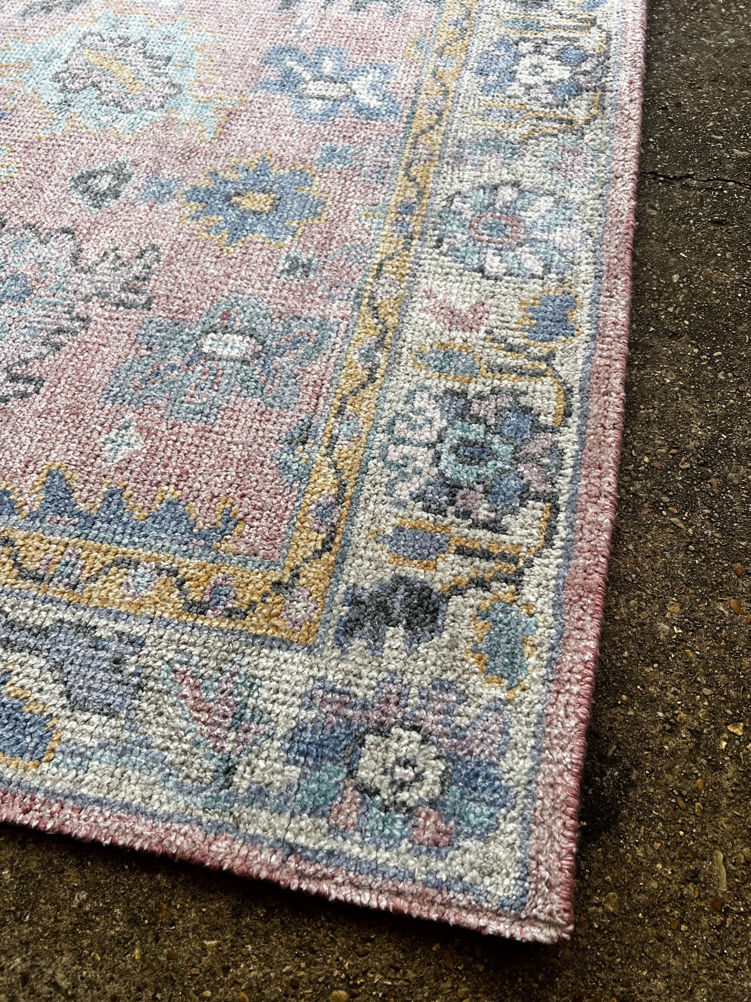 Verena 4x6 Light Pink Oushak | Banana Manor Rug Factory Outlet