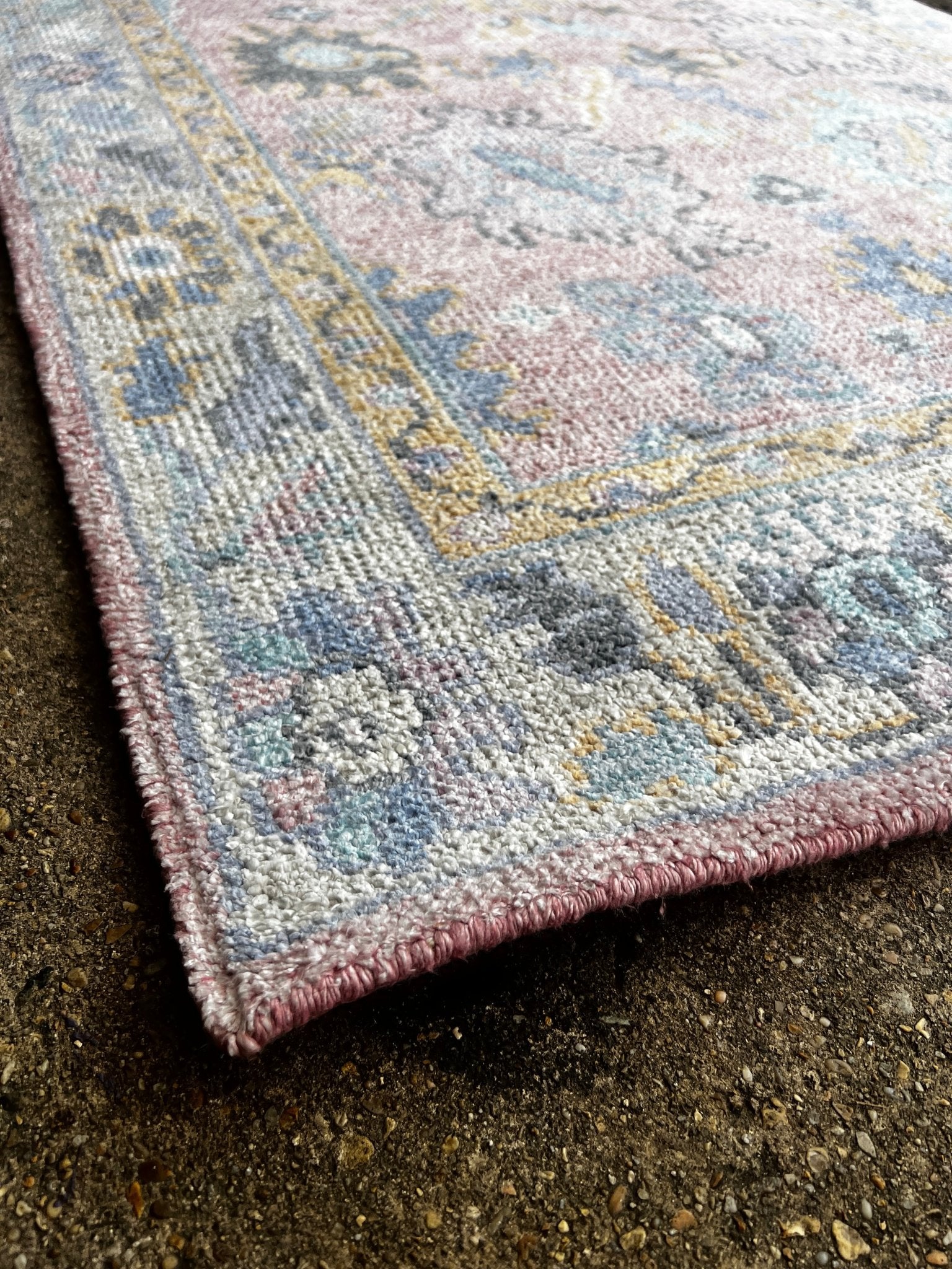 Verena 4x6 Light Pink Oushak | Banana Manor Rug Factory Outlet