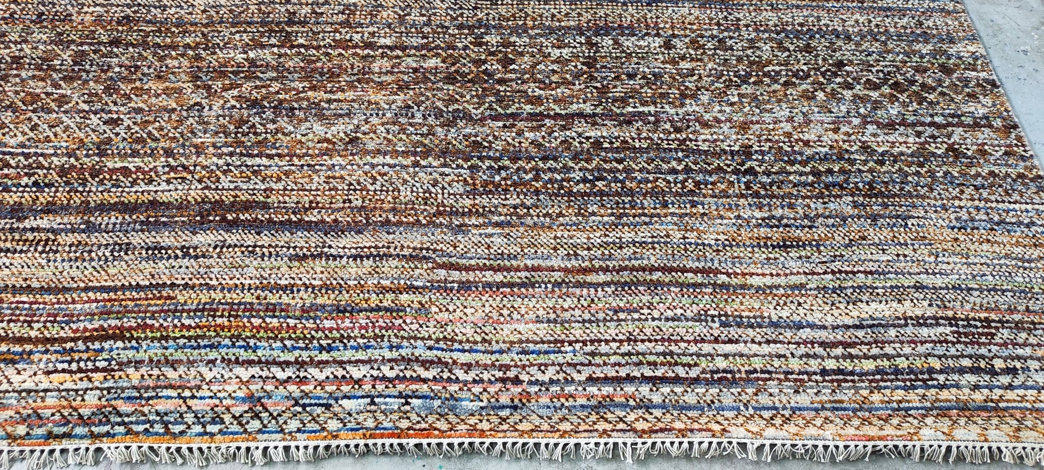 Vicki 10.3x14 Hand Knotted Rust Mix | Banana Manor Rug Factory Outlet