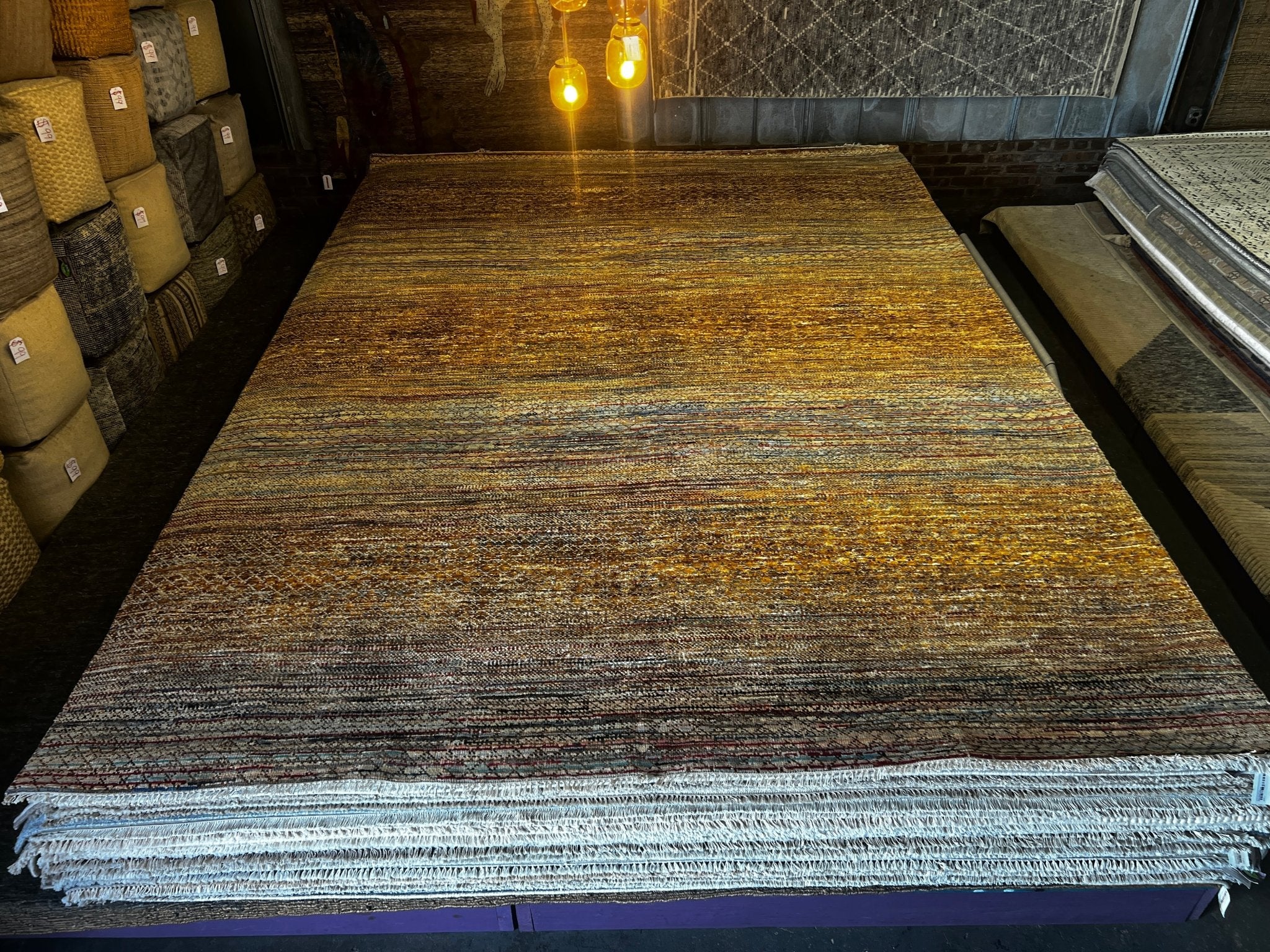 Vicki 10.3x14 Hand-Knotted Rust Mix | Banana Manor Rug Factory Outlet