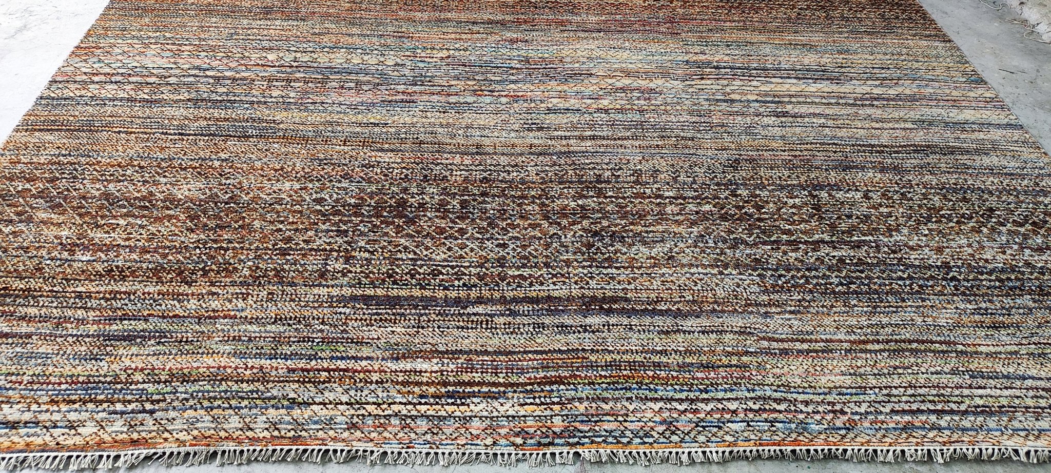 Vicki 10.3x14 Hand Knotted Rust Mix | Banana Manor Rug Factory Outlet