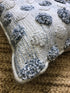 Victorine Large Blue and White Pom Pom Pillows | Banana Manor Rug Company