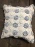 Victorine Large Blue and White Pom Pom Pillows | Banana Manor Rug Company