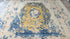 Vida Guerra 8.6x10 Beige, Blue, and Gold Hand-Knotted Tibetan Rug | Banana Manor Rug Company