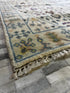 Viktoria 2.6x10 Hand-Knotted Ivory Oushak | Banana Manor Rug Factory Outlet