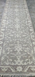 Villarreal 2.6x9.9 Hand Knotted Grey & Silver Turkish Oushak | Banana Manor Rug Factory Outlet