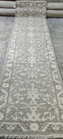 Villarreal 2.6x9.9 Hand Knotted Grey & Silver Turkish Oushak | Banana Manor Rug Factory Outlet