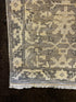 Villarreal 2.6x9.9 Hand-Knotted Grey & Silver Turkish Oushak | Banana Manor Rug Factory Outlet