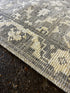 Villarreal 2.6x9.9 Hand-Knotted Grey & Silver Turkish Oushak | Banana Manor Rug Factory Outlet