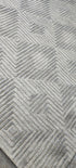 Vince 8x10 Handwoven Silver & Grey Jacquard Durrie | Banana Manor Rug Factory Outlet